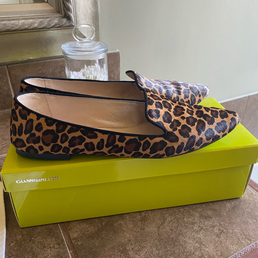 Gianni bini leopard flats
